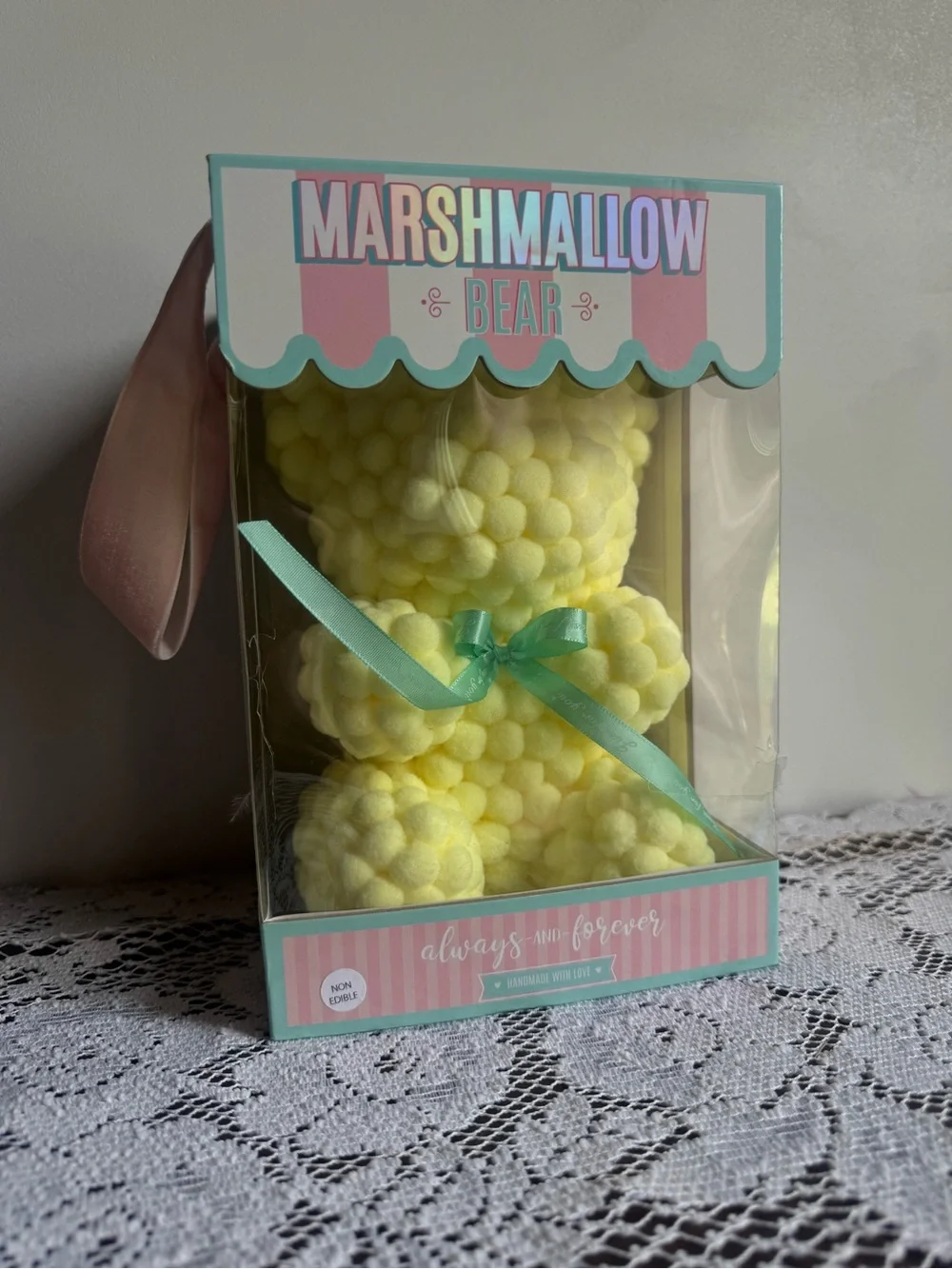 💗5 for $25💗 Motion Design Always & Forever Yellow Marshmallow Bear Decor Plush